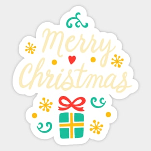 Hand drawn christmas wishes lettering Sticker